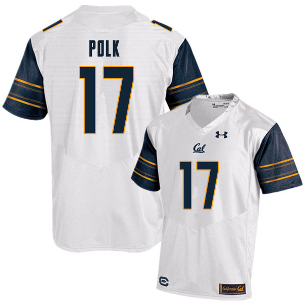 Men #17 Makai Polk Cal Bears College Football Jerseys Sale-White